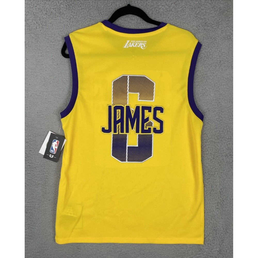 Ultra Game Jersey Lebron James #6 Los Angeles Lakers Mens Medium Yellow NBA NWT